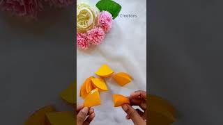 Easy flower making Paper flower [upl. by Nywnorb99]