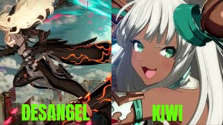 GBVSR High Level Gameplay Desangel Versusia VS Kiwi Yuel [upl. by Wendy]