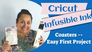 How to Use Cricut Infusible Ink  Easy Square Coasters [upl. by Willmert977]