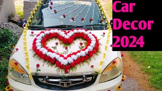 Car decoration for wedding  wedding car decoration  how to decorate marriage car [upl. by Bowden]