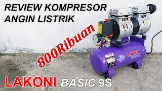 Review Kompresor Angin Listrik Oiless Lakoni Basic 9S [upl. by Phillipe]