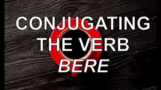 Learn Italian Conjugating the Verb quotBerequot To Drink [upl. by Enelaj]