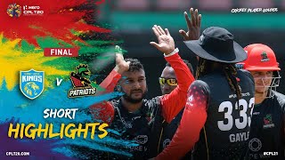 Final  Highlights  St Kitts amp Nevis Patriots vs Saint Lucia Kings  CPL 2021 [upl. by Marlen]