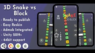 3D Snake vs Block [upl. by Iredale]