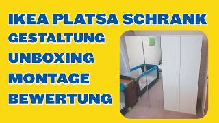 IKEA PLATSA Kleiderschrank Montage Design Auspacken und Bewertung [upl. by Annyrb]