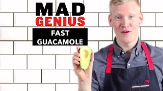 How to Make Guacamole FAST for a Party  Mad Genius Tips  Food amp Wine [upl. by Atikat]