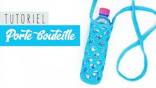 CROCHET TUTORIEL PORTE BOUTEILLE POINT NID DABEILLE [upl. by Ginder547]