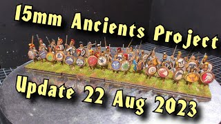 🔴 15mm Ancients Project update Aug 22nd 2023 quotMacedonian Alliesquot [upl. by Edahs]