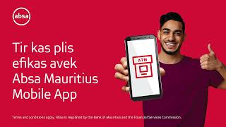 Enn koudepouce ek Absa Mauritius Mobile App [upl. by Anaili]