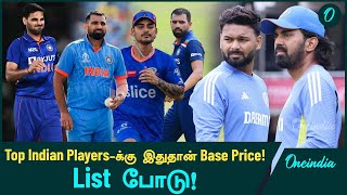 Indian Players with 2 CR as base price for IPL 2025 Mega Auction  IPL 2025  Oneindia Howzat [upl. by Carny]