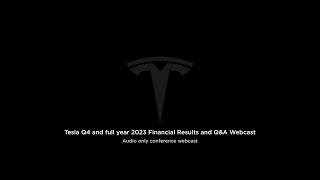 Tesla Q4 and full year 2023 Financial Results and QampA Webcast [upl. by Alfeus684]