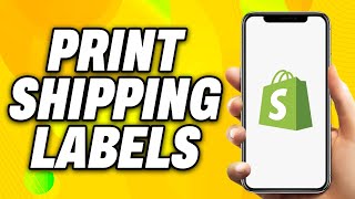 How To Print Shipping Labels On Shopify 2024  Quick Fix [upl. by Notlrahc]