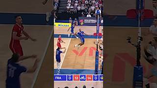 Lightningfast set by Antoine Brizard 🔥 epicvolleyball volleyballworld volleyball [upl. by Novyaj]