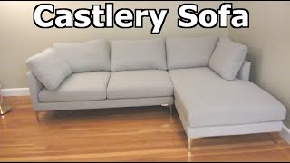 Castlery Adams Chaise Sectional Sofa  Assembly Unboxing and Review [upl. by Fabe]