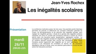 JeanYves Rochex  Les inégalités scolaires [upl. by Cyn]