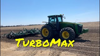 John Deere 8310R Working Up Dirt Great Plains TurboMax [upl. by Geaghan591]