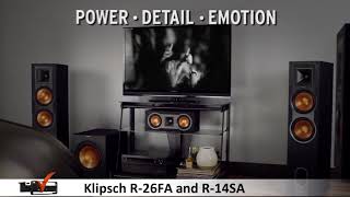 Klipsch Speakers Review  Klipsch R26FA and R14SA Speakers [upl. by Perpetua]