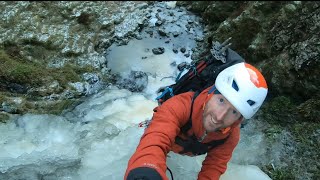 Ice Climbing  Kailrine Hole Campsie Fells [upl. by Yrrab]