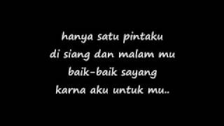 baikbaik sayang by wali with lyrics [upl. by Llebanna]