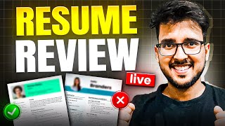 LIVE Resume Review FREE 2025🔥🔥 [upl. by Giralda]