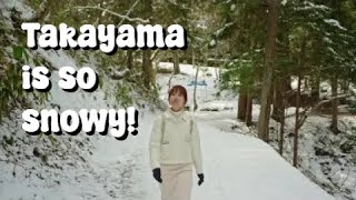 lotsa snow in Takayama too [upl. by Aineval570]