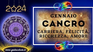 ✨️ 2024 ✨️ ♋️ OROSCOPO CANCRO GENNAIO ♋️ previsione oroscopo cancro [upl. by Eico]