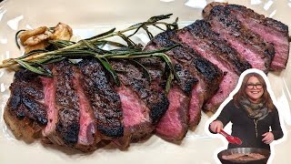 How to Make Tagliata Italian Sliced Steak with Arugula  Rachael Ray [upl. by Elcarim]