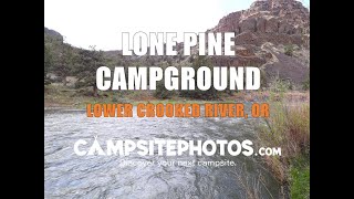 Lone Pine Campground  Lower Crooked River OR [upl. by Molton]