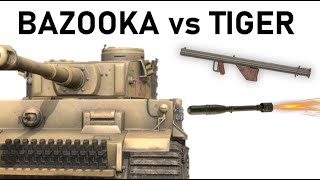 BAZOOKA vs TIGER  Shaped Charge Simulation  M6A3 HEAT Rocket [upl. by Fadas]