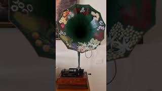 Edison Home phonograph playing My Inquisitive Kiddie Comic Song Vulcan cylinder record [upl. by Tansey]