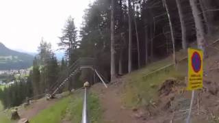 Mieders Alpine Coaster with no brakes crash [upl. by Lahpos]