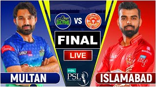 MULTAN SULTANS vs ISLAMABAD UNITEDS PSL 9 FINAL MATCH LIVE 2024 1st Innings [upl. by Aneelehs]