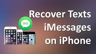 How to Recover Deleted SMSTextsiMessages on iPhone 11 XS XR X 8 7 6s [upl. by Aleicarg]