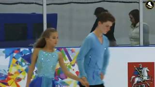 Vasilisa KaganovskayaValeri Angelopol20052003 FD 20190903 Moscow Junior Championships [upl. by Brosy973]