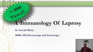 Part 1  Immunology Of Leprosy [upl. by Dougherty]