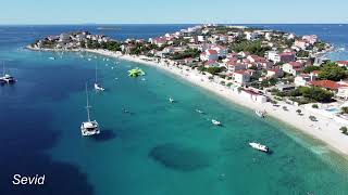 Sevid → Arkandel → Ramščina → Stari Trogir → Sevid  Drone flight video  CROATIA  Chorvatsko [upl. by Anuala609]