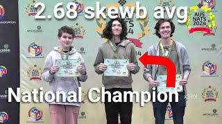 268 skewb national winning avg [upl. by Rosella]