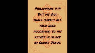 Philippians 419  God Will Supply All Your Needs [upl. by Clementius]