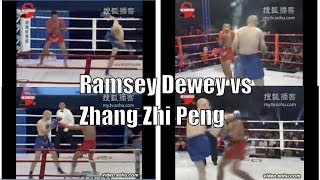 Lets Look At A Ramsey Dewey Kickboxing Match  Ramsey Dewey vs Zhou Zhipeng [upl. by Camel393]