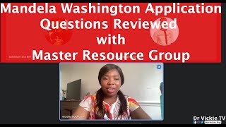 Review of Mandela Washington Fellowship Application Questions [upl. by Katushka]