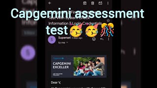 Capgemini assessment test 🥳🥳🥳🥳capgeminioffcampus capgeminihiring capgeminitechnicalmcq interview [upl. by Nimaj263]