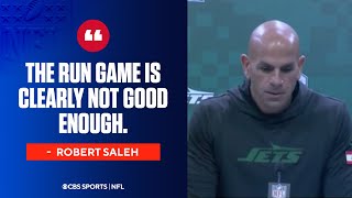 Robert Saleh addresses issues with the run game after loss in London  Press Conference [upl. by Aubrette720]