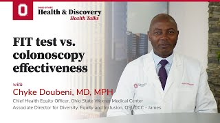 FIT test vs colonoscopy effectiveness  OSUCCC – James [upl. by Eelaroc986]