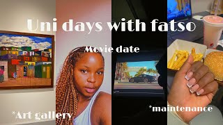 Uni days with fatso  Art gallery  Maintenance  movie date  University of Pretoria [upl. by Annagroeg]