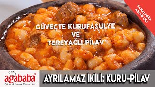 Güveçte Etli Kuru Fasulye ve Tereyağlı Pilav Ağababa Döner [upl. by Beaufert]