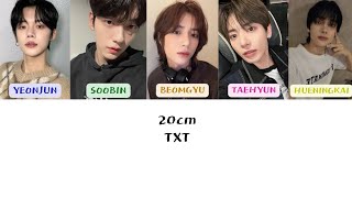 TXT 투모로우바이투게더  20CM  LYRICS COLOR CODED [upl. by Airamak]