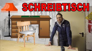 4 Meter Tischplatte bauen  Schreibtisch bauen  Schreibtischplatte bauen  Tisch selber bauen [upl. by Aimal]