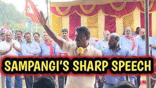 EX MLA Y SAMPANGI GAVE A SHARP SPEECH AT 13 th DAY STRIKE [upl. by Gaw]