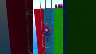 GTA 5 Epic Ragdolls  Spider Man vs Red amp Pink Minions jumps\fails EP112 gta shortsfeed shorts [upl. by Skilken939]