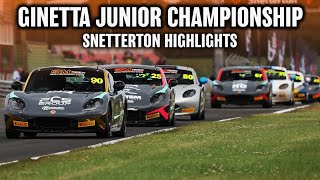 HIGHLIGHTS  2024 Ginetta Junior Championship  Snetterton 300  All Races [upl. by Baese]